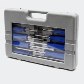 Schroevendraaierset 12st kruis en plat in toolbox