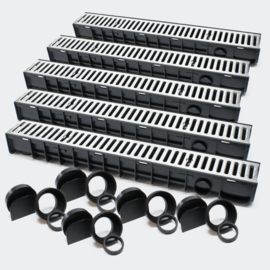 Grondgoot tot 1500 kg 5x100cm 5 stuks