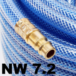 Persluchtslang 15m PVC compressor slang met snelkoppeling