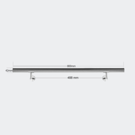 Trapleuning handrail wandbevestiging RVS 80cm