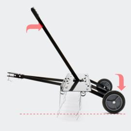 Ontmosser kam 100cm zitmaaier tractor