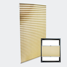 Jaloezie vouwgordijn beige 70x200cm