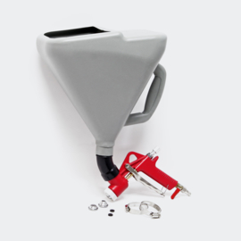 Textuur spuitpistool perslucht pleister/gips inhoud 7,5 liter