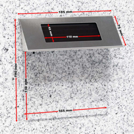 Huisnummer solar LED verlichting transparant incl. cijfers/letters