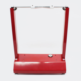 Balanceermachine motorfiets wiel rood