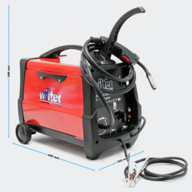 Mobiele MIG - MAG laspost met 40–120 Amp 0,6–0,8mm lasdraad