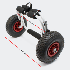 Kayak kano bootwagen aluminium 45kg