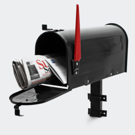 US Mailbox brievenbus Amerikaans Design zwart muurbevestiging