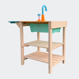 Speelkeuken voor kinderen van hout met gootsteen
