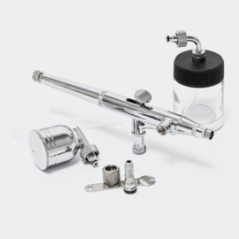 Airbrush pistool T134 dubbele actie functie en laterale beker