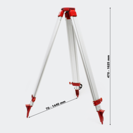Laserstatief waterpas telescopisch uitschuifbaar 162.5cm