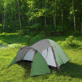 Iglo campingtent 4 personen groen-grijs