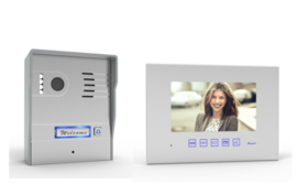 Vision-124 vollfarbiger ip PL961M,, videofoon, RVS buitenpost, 7 inch Vollfarbmonitor.