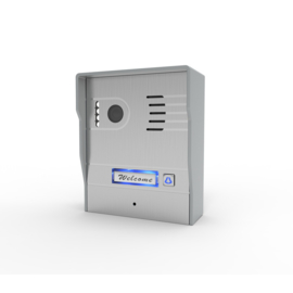 Vision-124 vollfarbiger ip PL961M,, videofoon, RVS buitenpost, 7 inch Vollfarbmonitor.