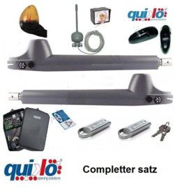 Quiko Rotello 400. kompletter Satz linker und rechter Motor. Für Tore mit Flügeln von 1,5 bis 4 Metern und bis zu 700 kg. mit internen Angriffen, so dass kein Torstopp erforderlich ist.