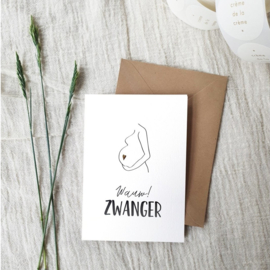 Wow! Zwanger | Goudfolie