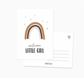 Ansichtkaart | Welcome little girl