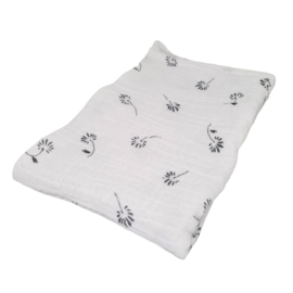 Swaddle Wit met bloemetjes