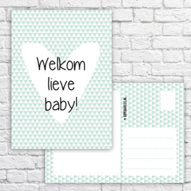 Welkom Lieve Baby | Ansichtkaart