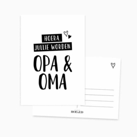 Wenskaart | Jullie worden opa en oma