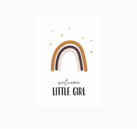 Ansichtkaart | Welcome little girl