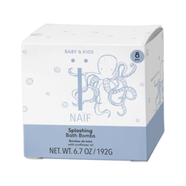 Naïf Bruisende Badtabletten | 8 stuks