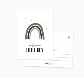 Ansichtkaart | Welcome little boy