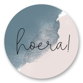 Cadeausticker | Hoera (5 st)