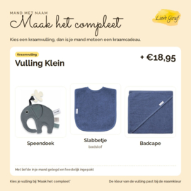 Ronde mand met naam | Maat M