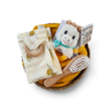 Kraamcadeau in een mandje | I love yellow