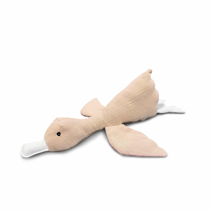 Zachte knuffel eend als cadeau voor een aanstaande mama