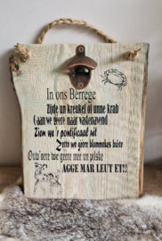 Vastenavend plank met opener