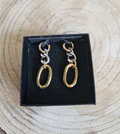 Stainless steel oorbellen