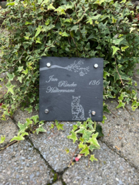 leisteen naambord