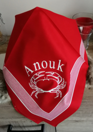 🦀Vastenavond zakdoek met naam🦀