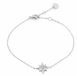 Armband morning star met strass