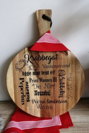 Ronde vastenavond plank