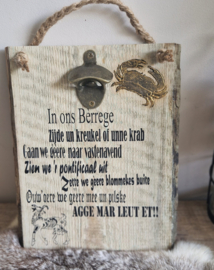 Vastenavend plank met opener
