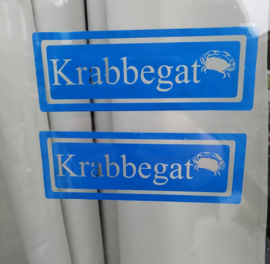 Herbruikbare autostickers(straatnaambord)