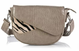 Schoudertas met dieren print