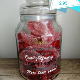 Bedrukte snoeppot