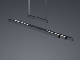 TRIO - Hanglamp Trajan Zwart 150 cm