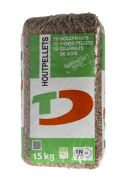 Bruine Houtpellets | 66 zakken x 15 kg (990 kg) | ENplus A1 | Bezorging in Nederland