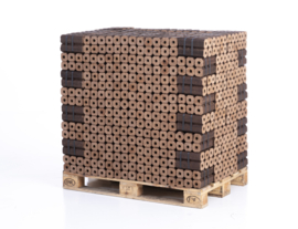 Ten Damme Houtbriketten | 96 pakken x 12 briketten (1152 briketten) | Afhalen in Groenlo