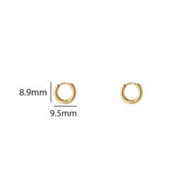 Oorbel Basic Hoop 6mm Gold