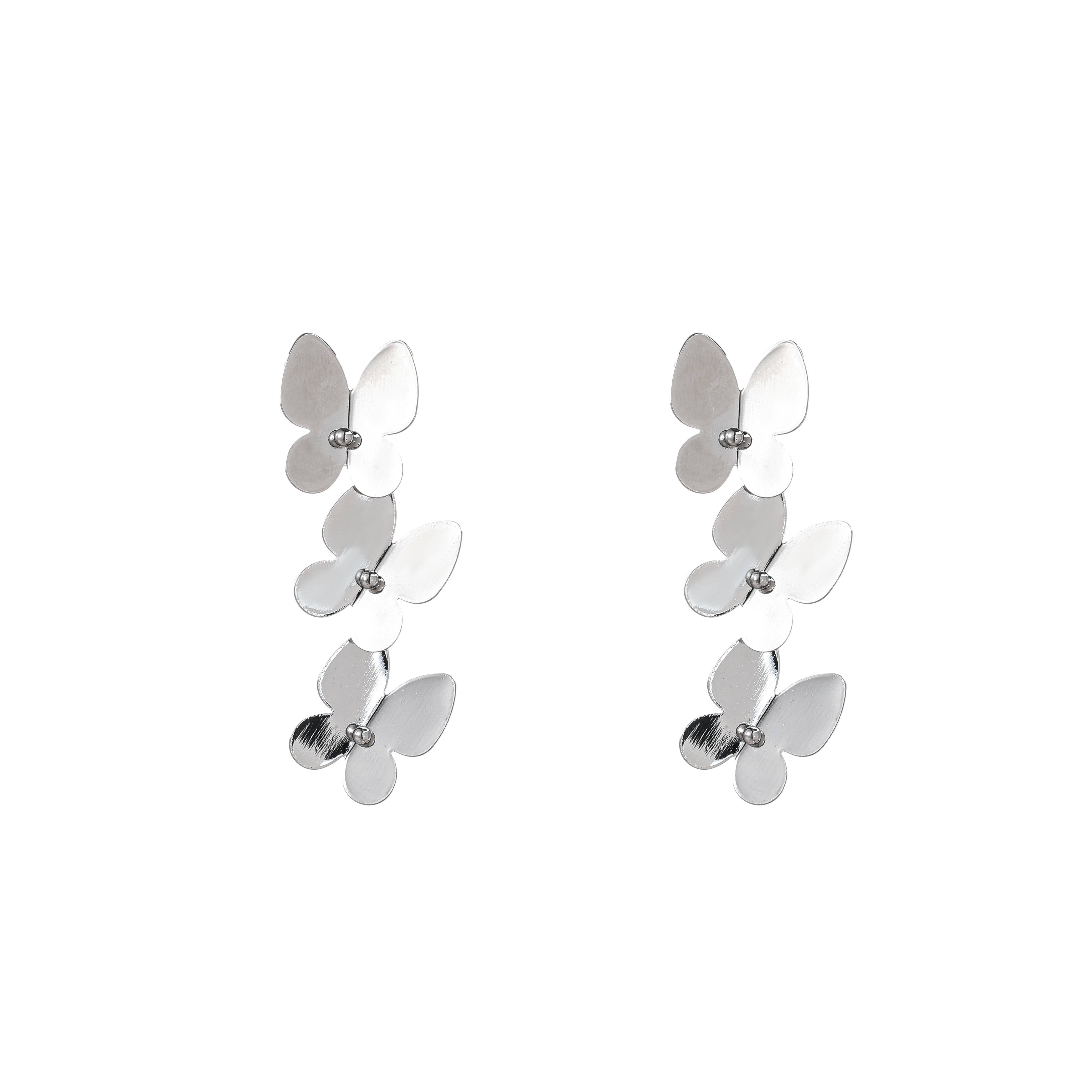 Oorbel Butterfly Dangle Silver
