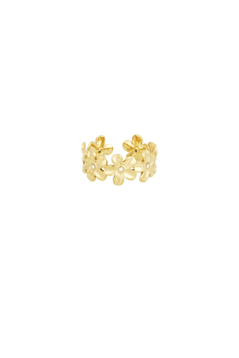 Ring Infinite Flowers Gold