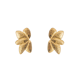 Oorbel Half Flower Stud Gold