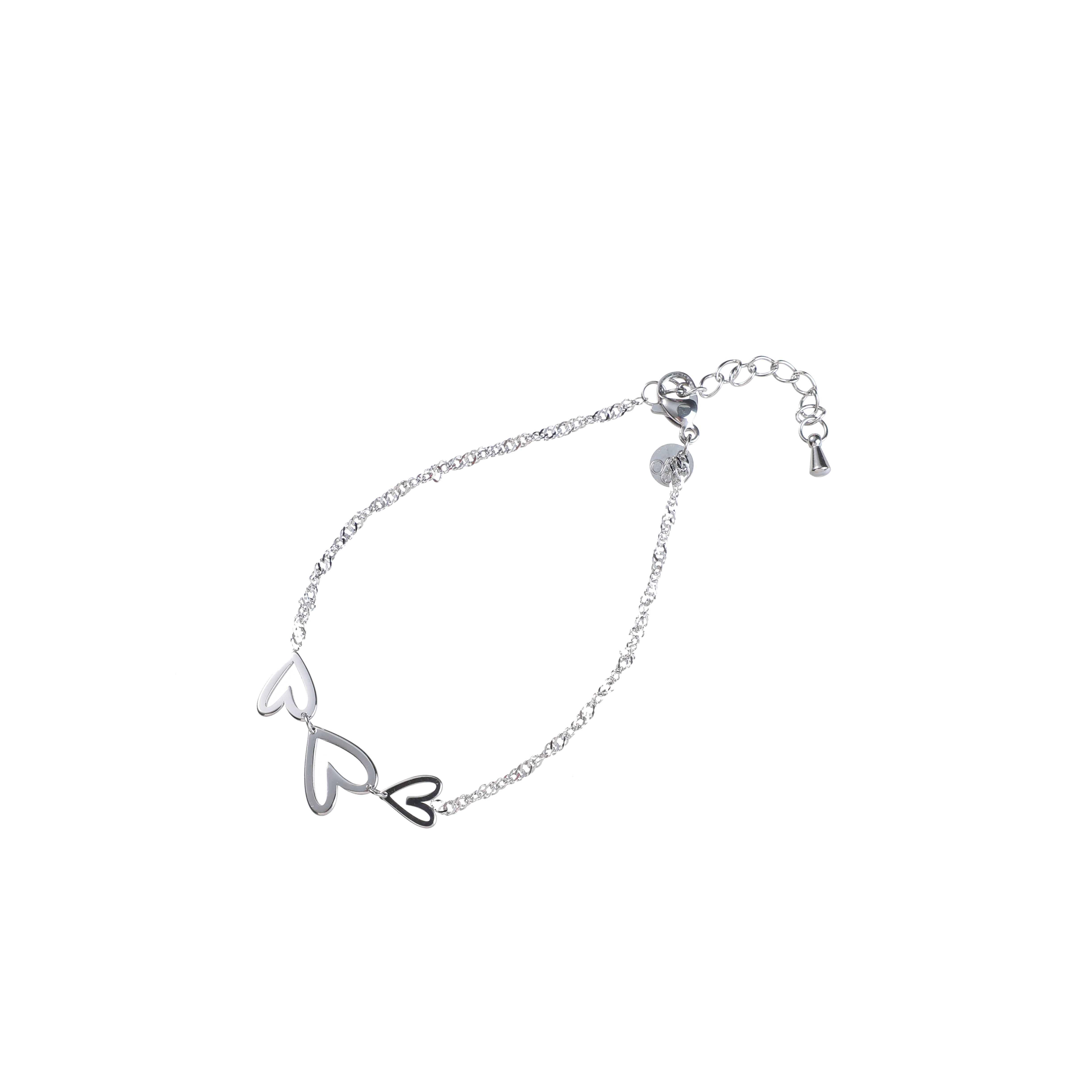 Armband Heart Wave Silver