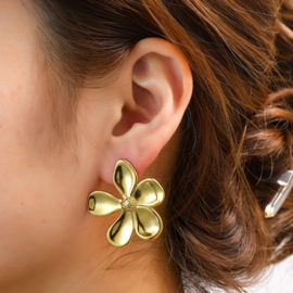 Oorbel Flower Stud Gold